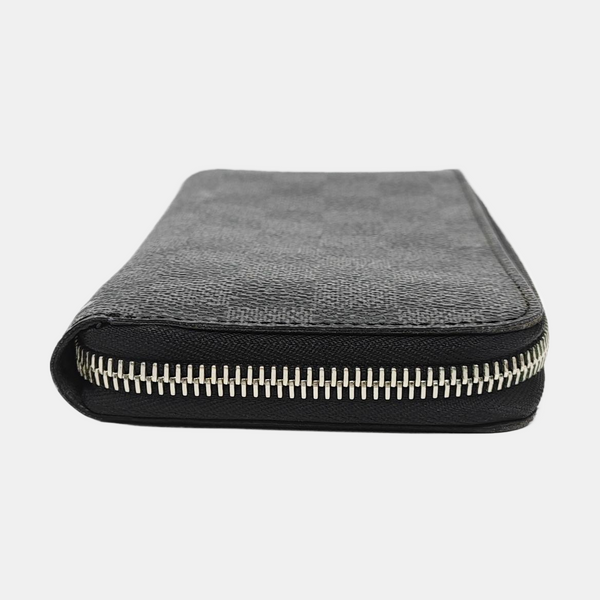 ZIPPY Damier Graphite Coated Canvas Gray Wallet