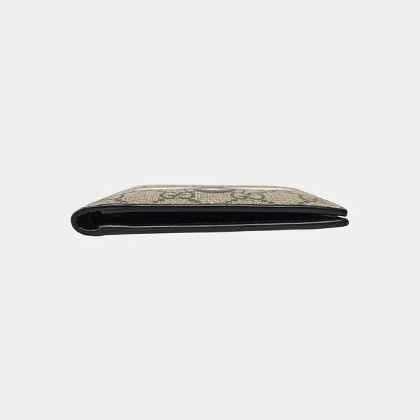 GG Supreme Monogram Coated Canvas Brown Wallet