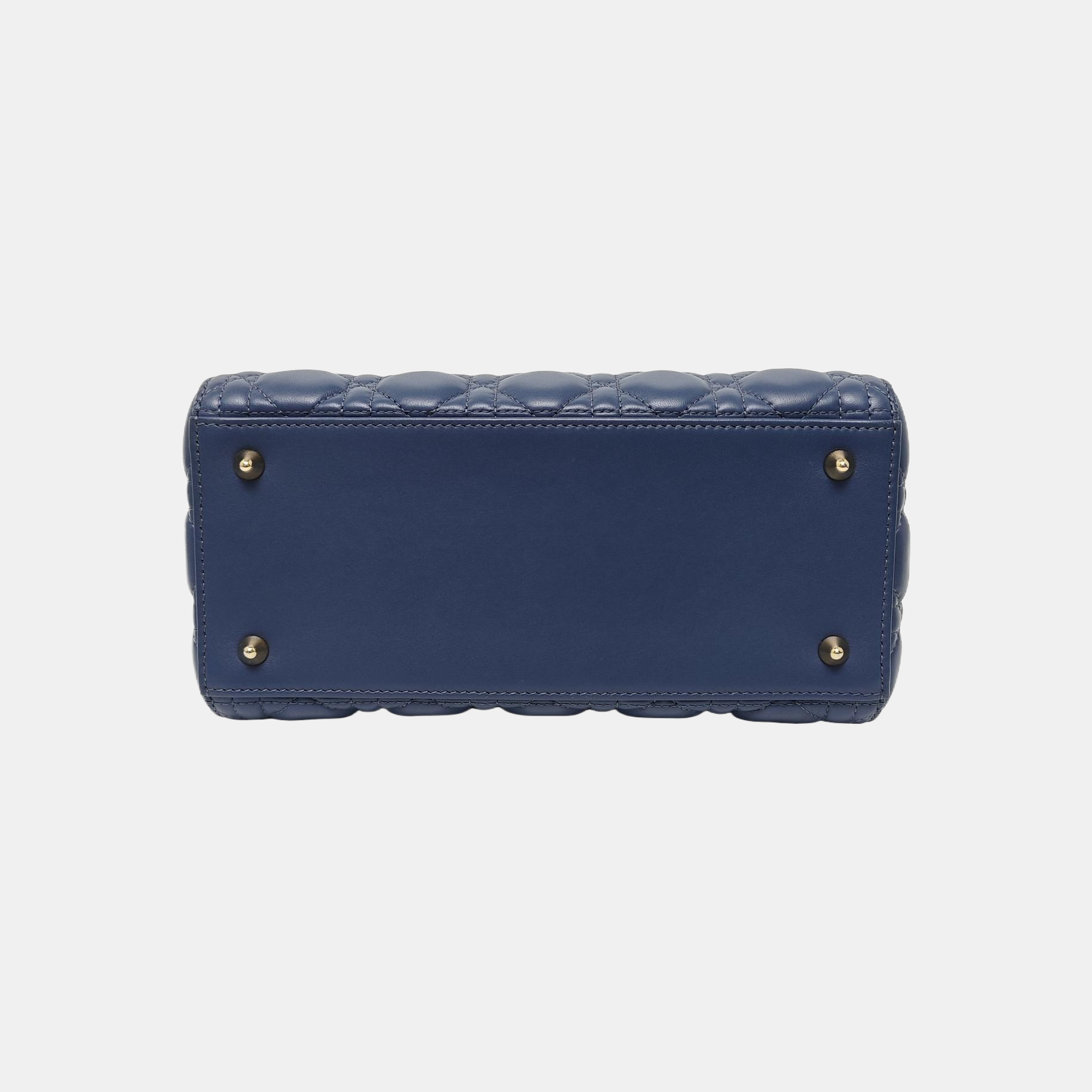 Lady Dior Medium Cannage Lambskin Blue