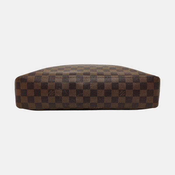 JAKE NM Damier Ebene Coated Canvas Brown