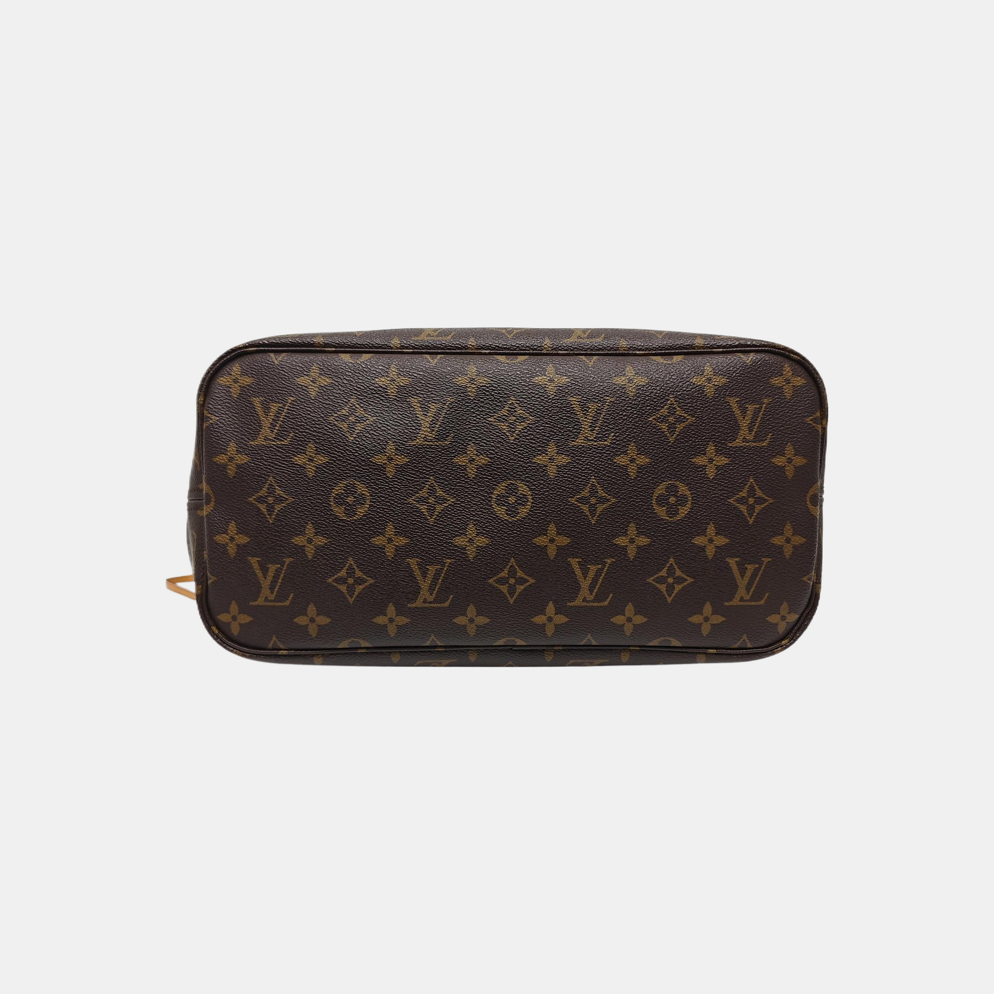 NEVERFULL MM Monogram Coated Canvas Brown