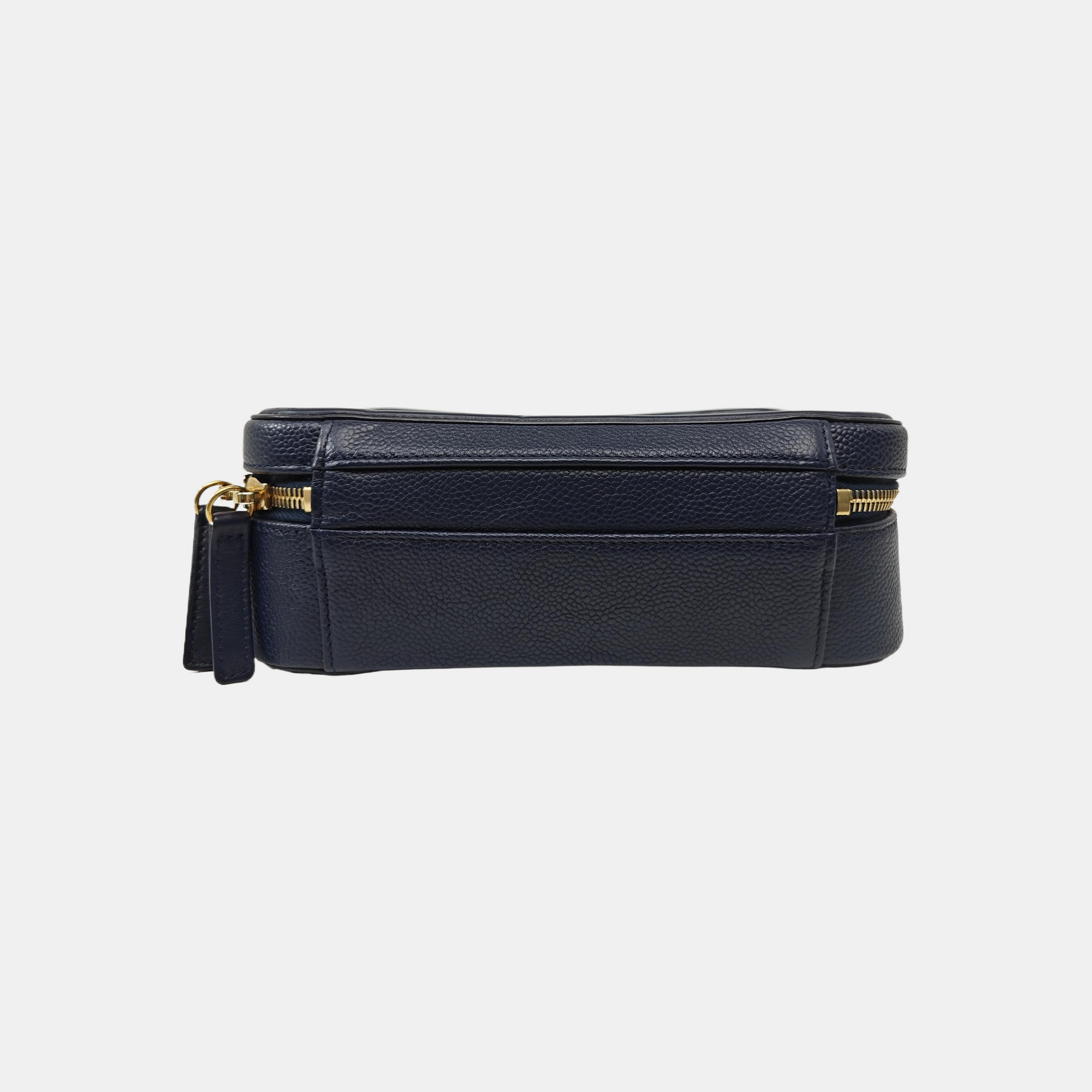 FILIGREE Medium Quilted Grained Calfskin Blue