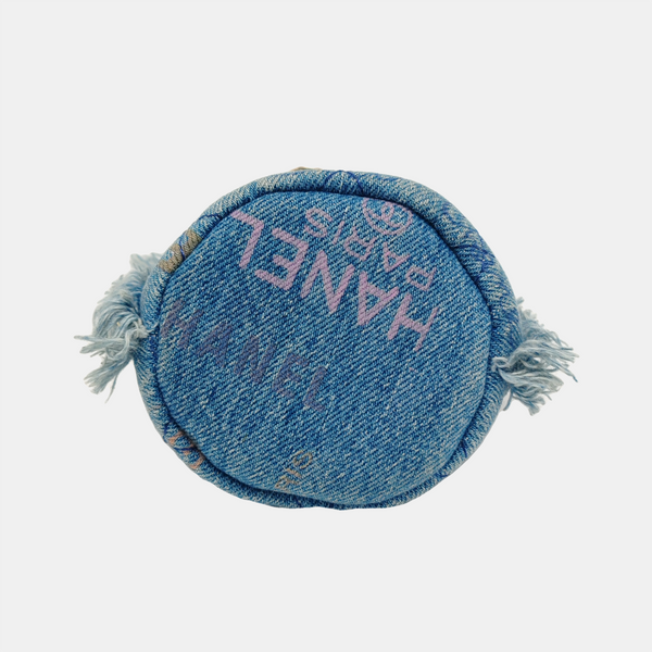 DRAWSTRING Mini Quilted Denim Blue