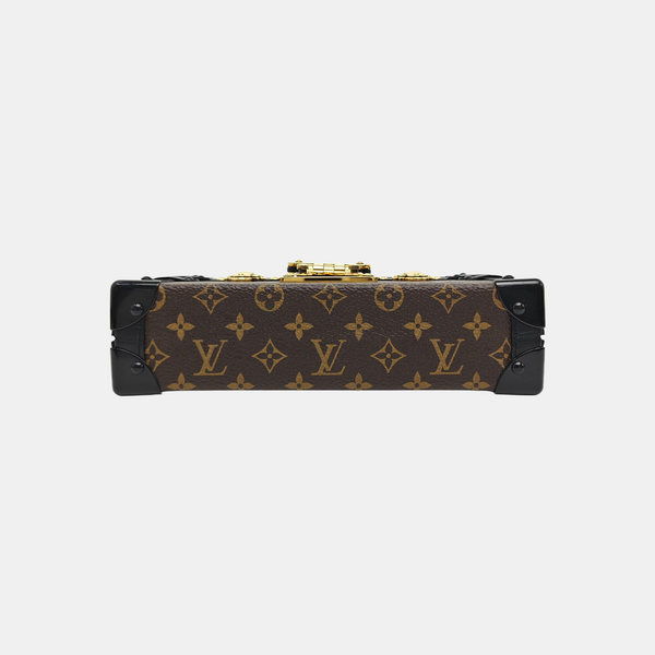 PETITE MALLE Monogram Coated Canvas Brown