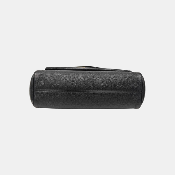 Anytime Flap Monogram Calfskin Black