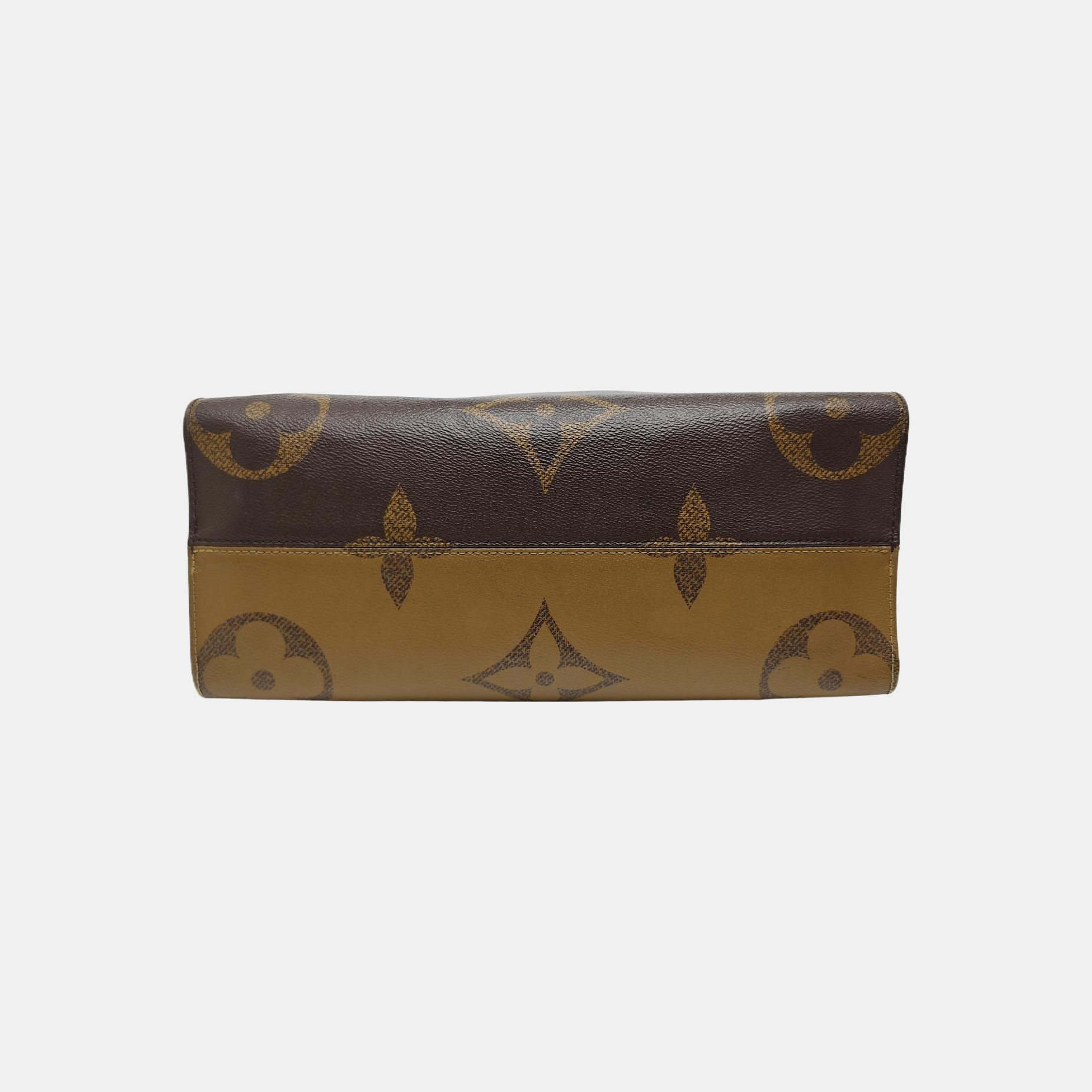 ONTHEGO MM Monogram Coated Canvas Brown