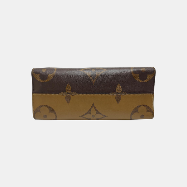 ONTHEGO MM Monogram Coated Canvas Brown