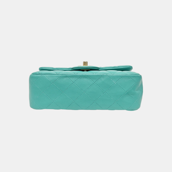 CLASSIC FLAP Mini Quilted Lambskin Green