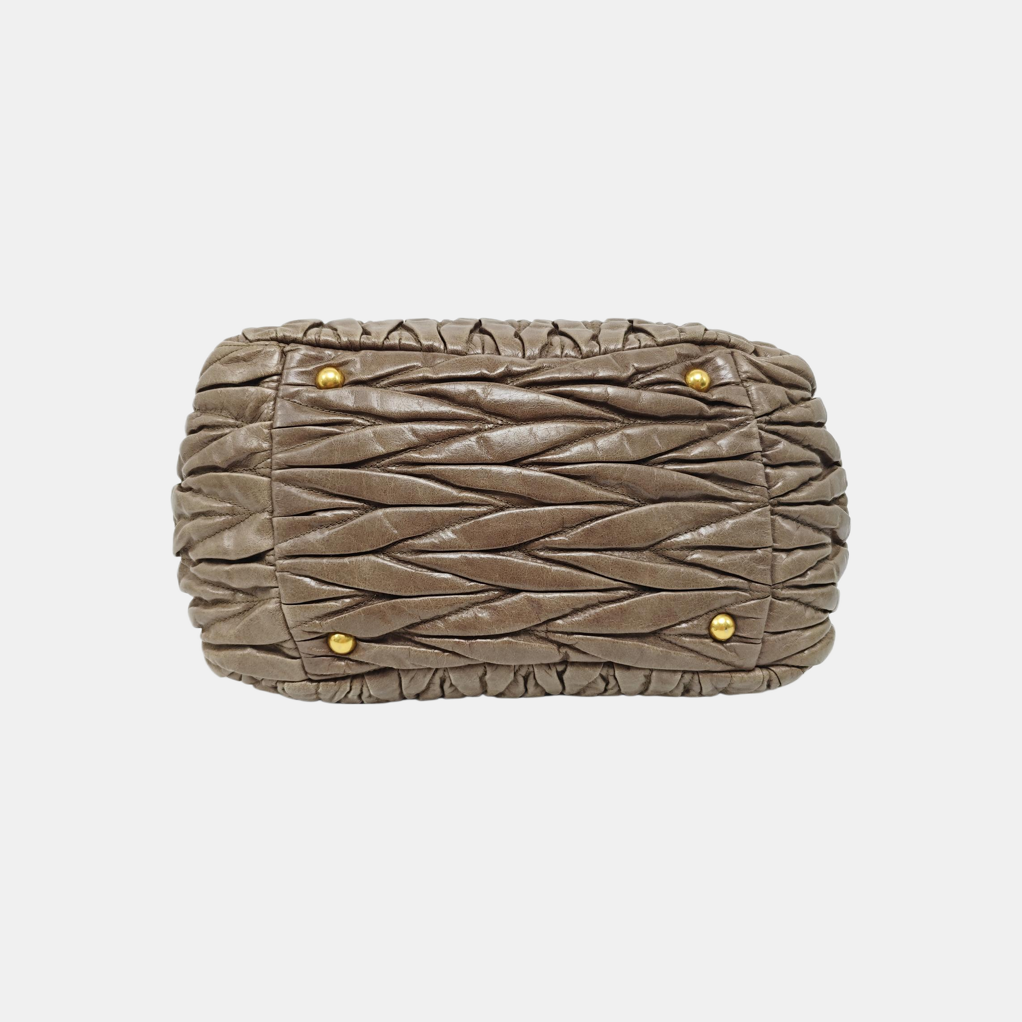 Madras Quilted Lambskin Green