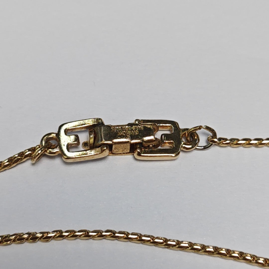 4G Logo Metal Gold Necklace