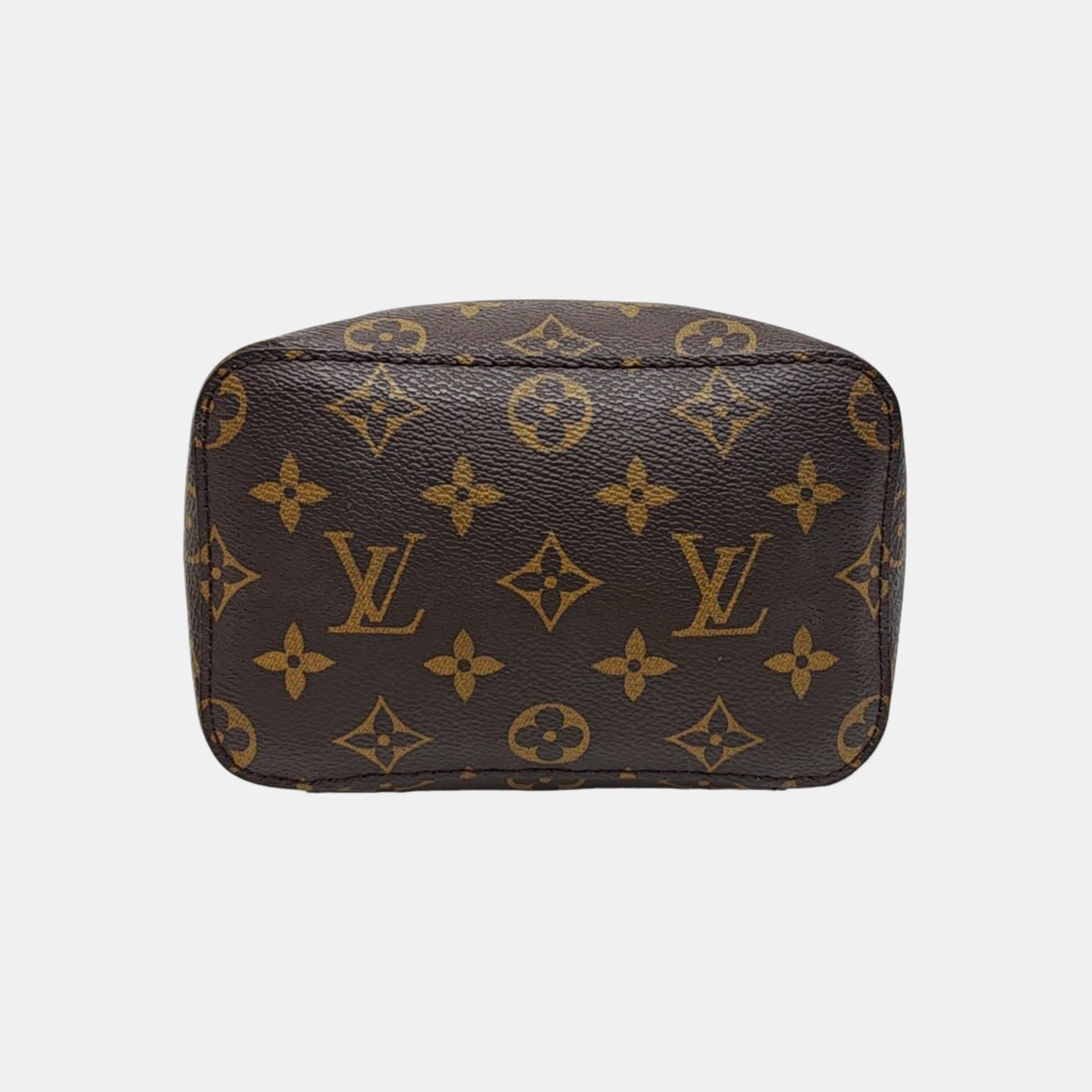 CUBE DE RANGEMENT PM Monogram Coated Canvas Brown