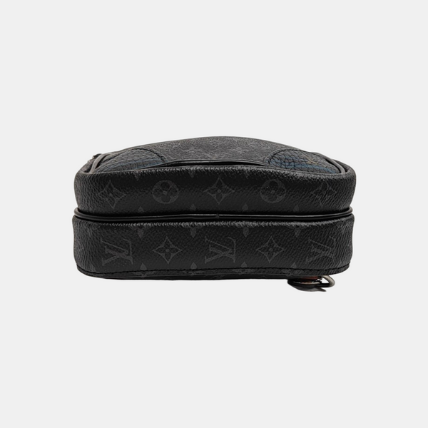 AMAZON Monogram Coated Canvas Black