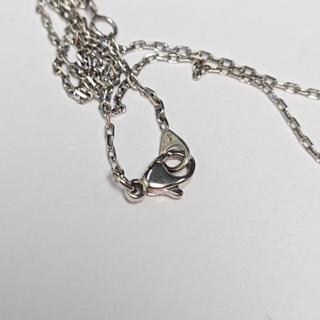 Jeux De Liens 18k White Gold Silver Necklace