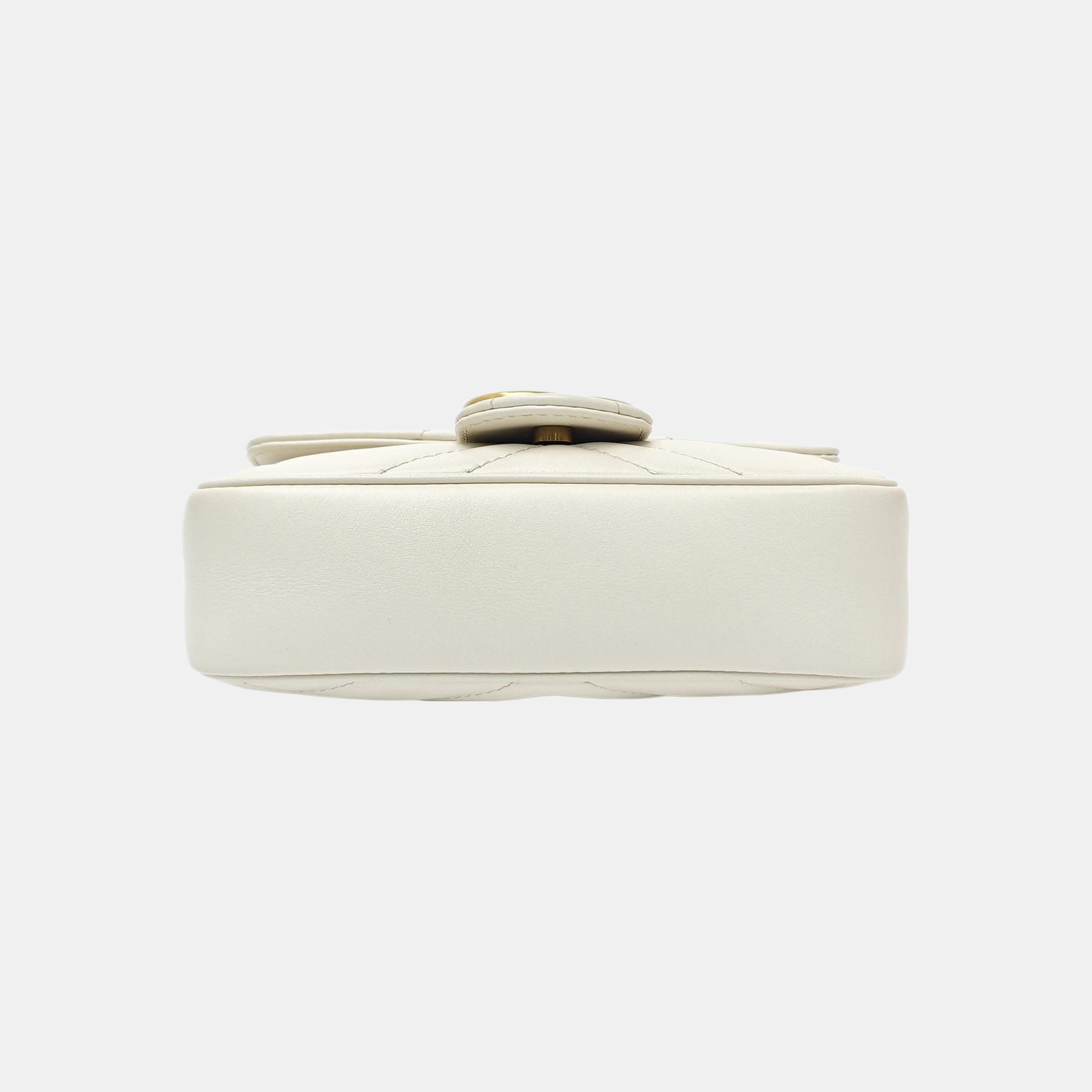 GG Marmont Mini Quilted Calfskin White