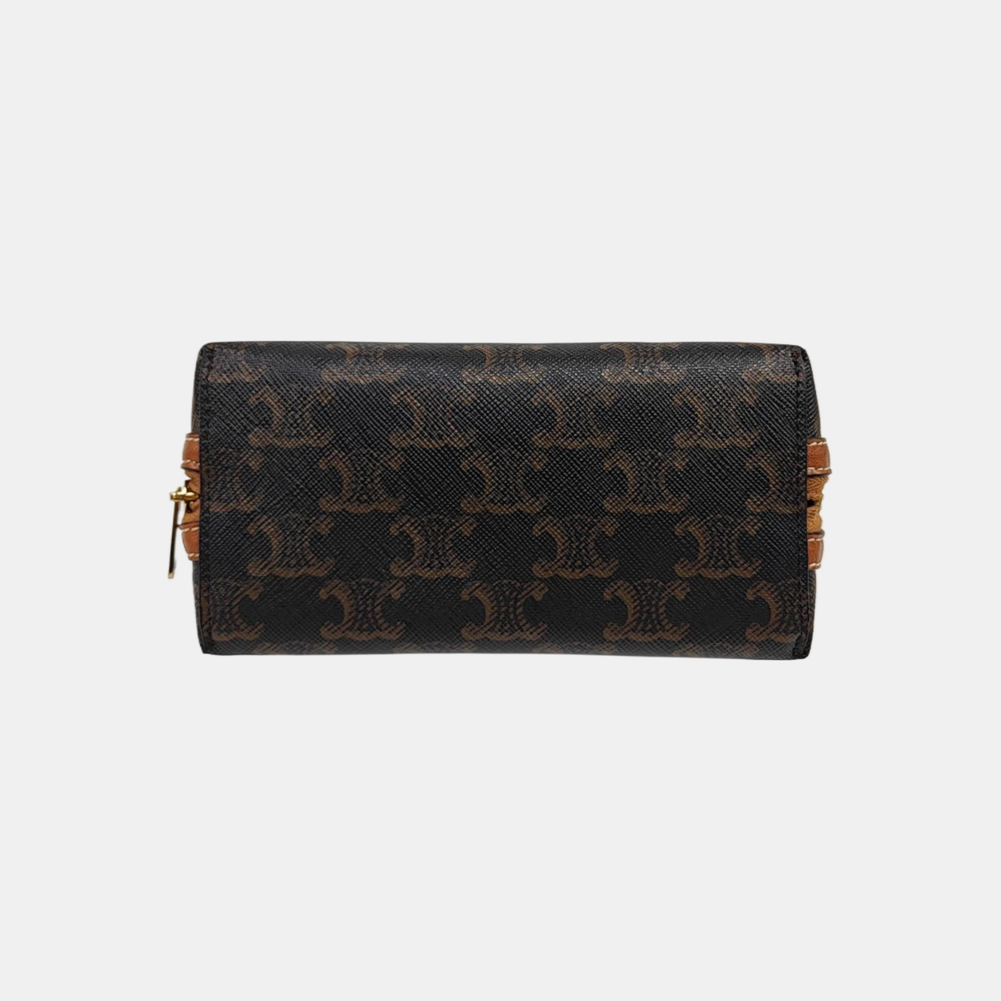 TRIOMPHE CANVAS Coated Canvas Brown