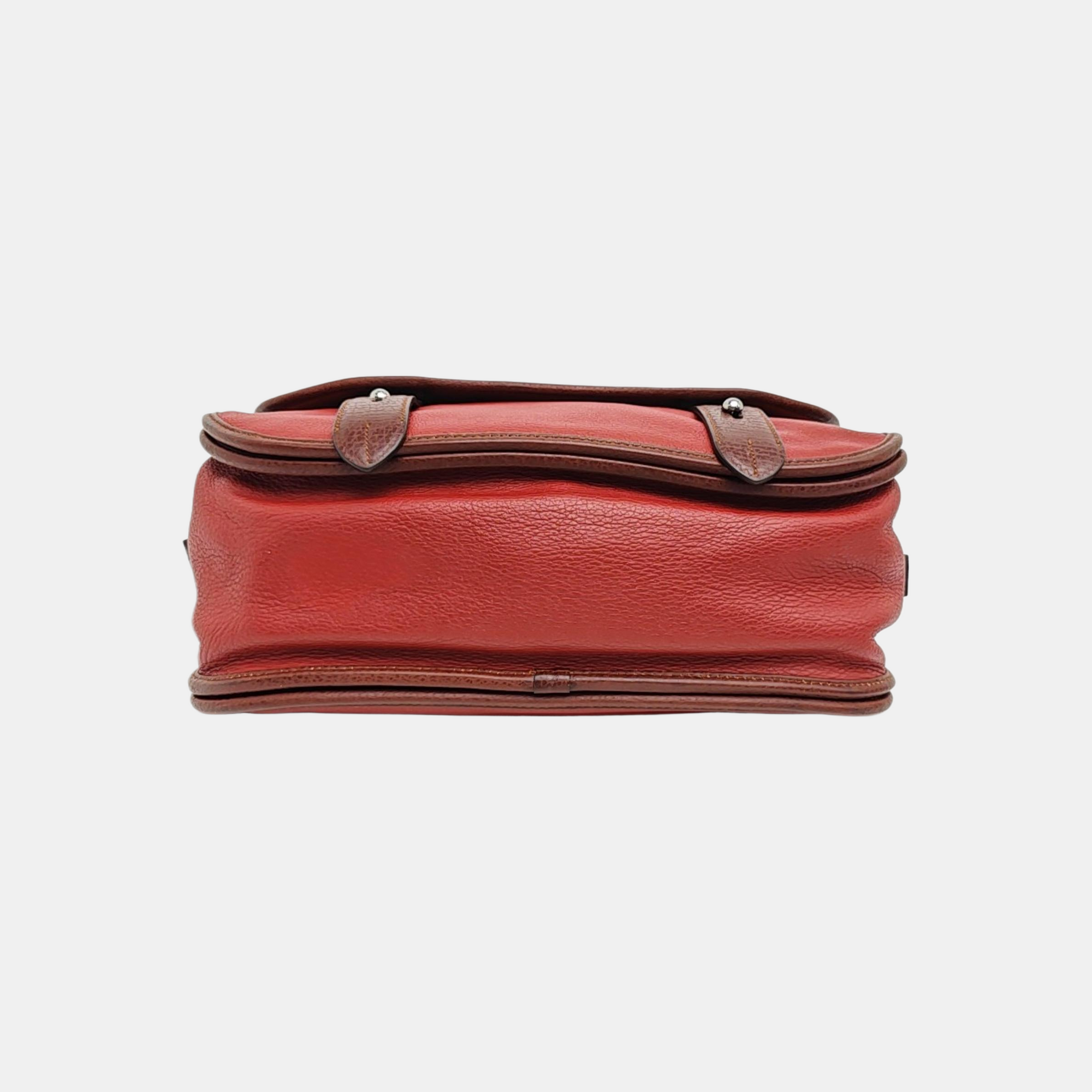 Calfskin Shoulder Bag Red