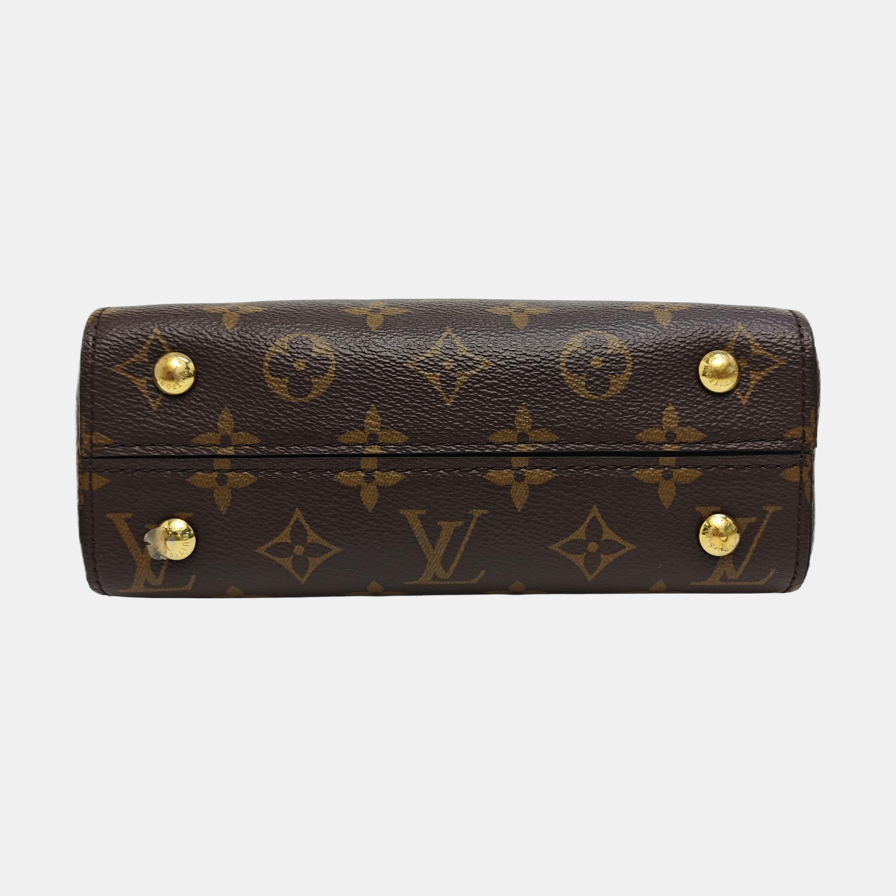 CLUNY PM Monogram Coated Canvas Brown