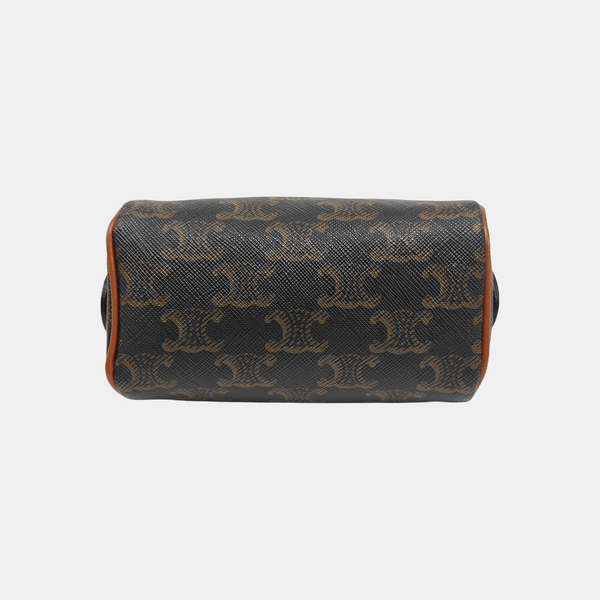 TRIOMPHE CANVAS Mini Coated Canvas Brown