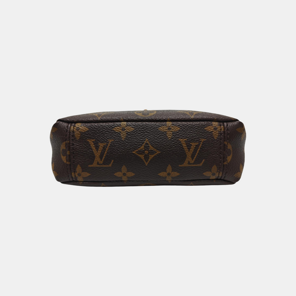 PALLAS Nano Monogram Coated Canvas Brown