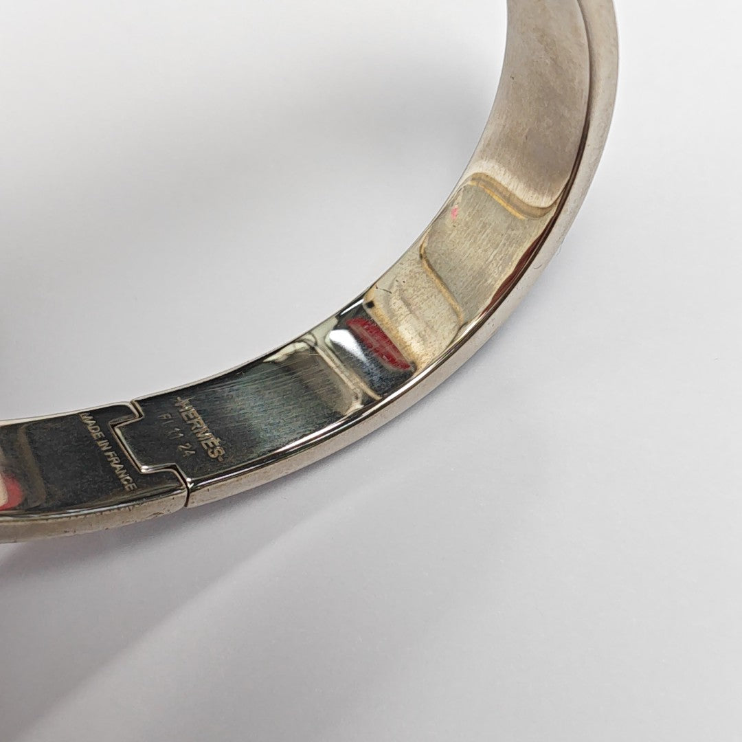Clic Hh Metal Silver Bangle