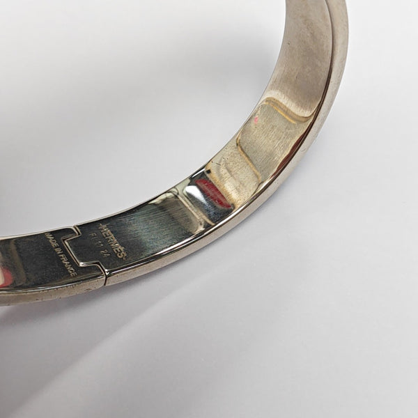 Clic Hh Metal Silver Bangle