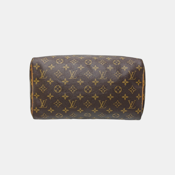 SPEEDY 30 Monogram Coated Canvas Brown