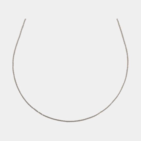 18k White Gold Silver Jewelry Set