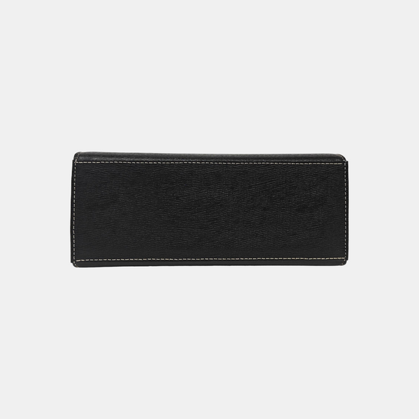 Calfskin Top Handle Bag Black