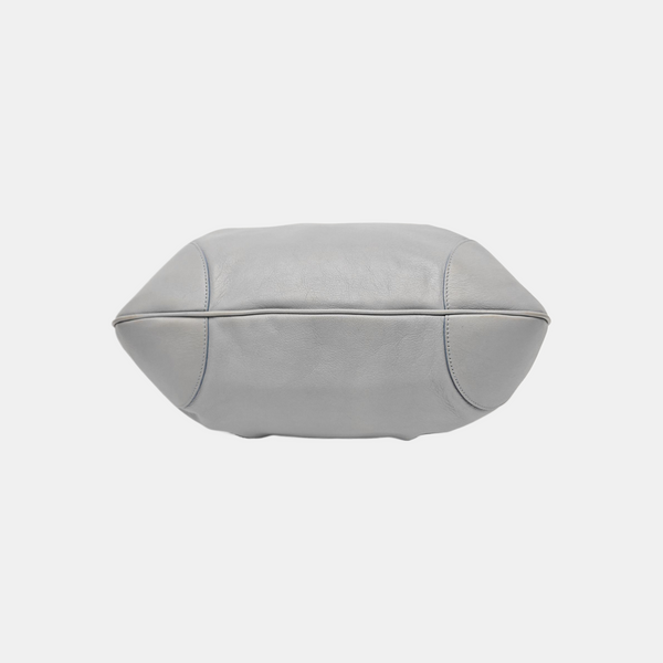 Calfskin Top Handle Bag Blue