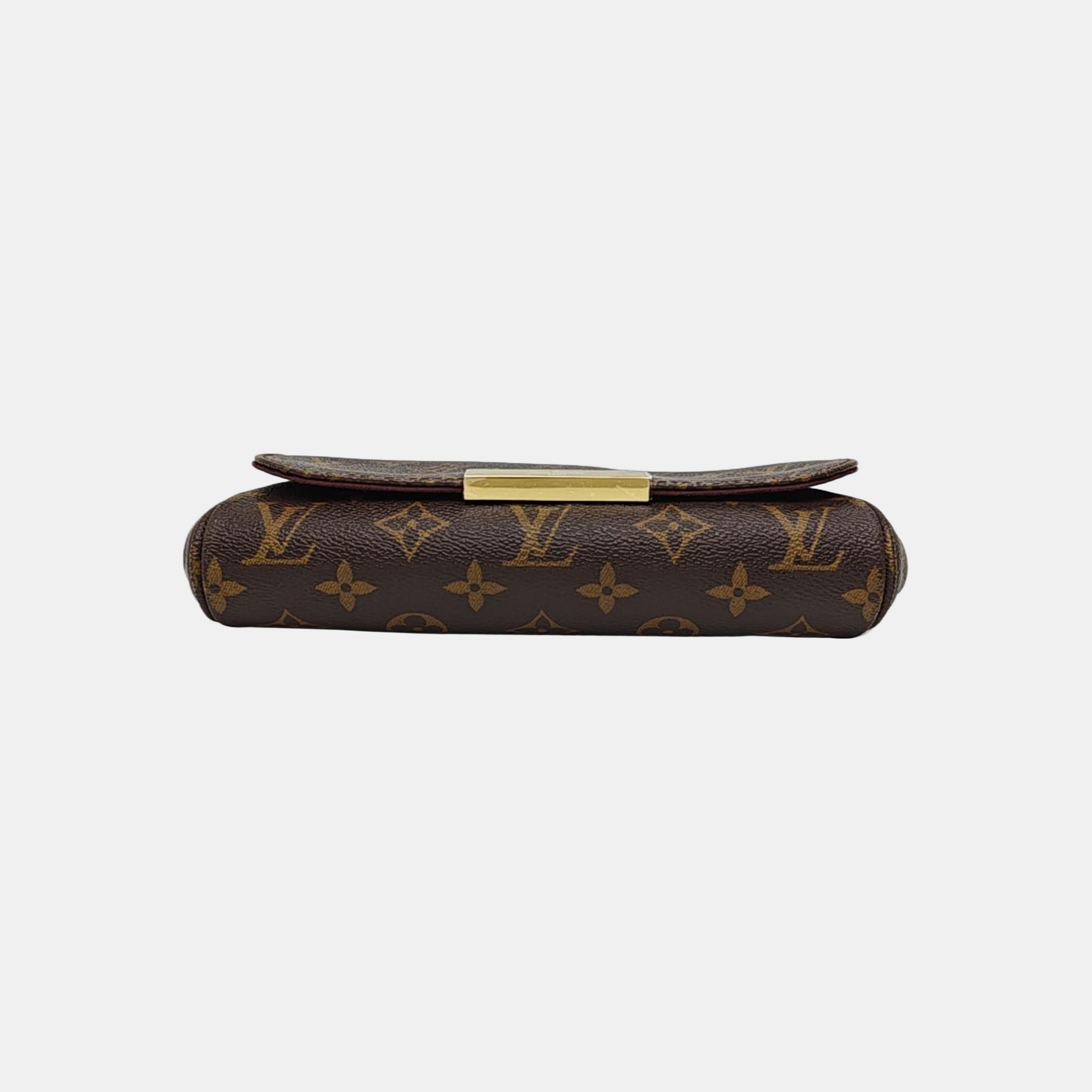 FAVORITE PM Monogram Coated Canvas Brown