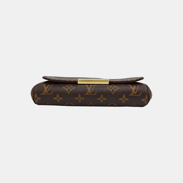 FAVORITE PM Monogram Coated Canvas Brown