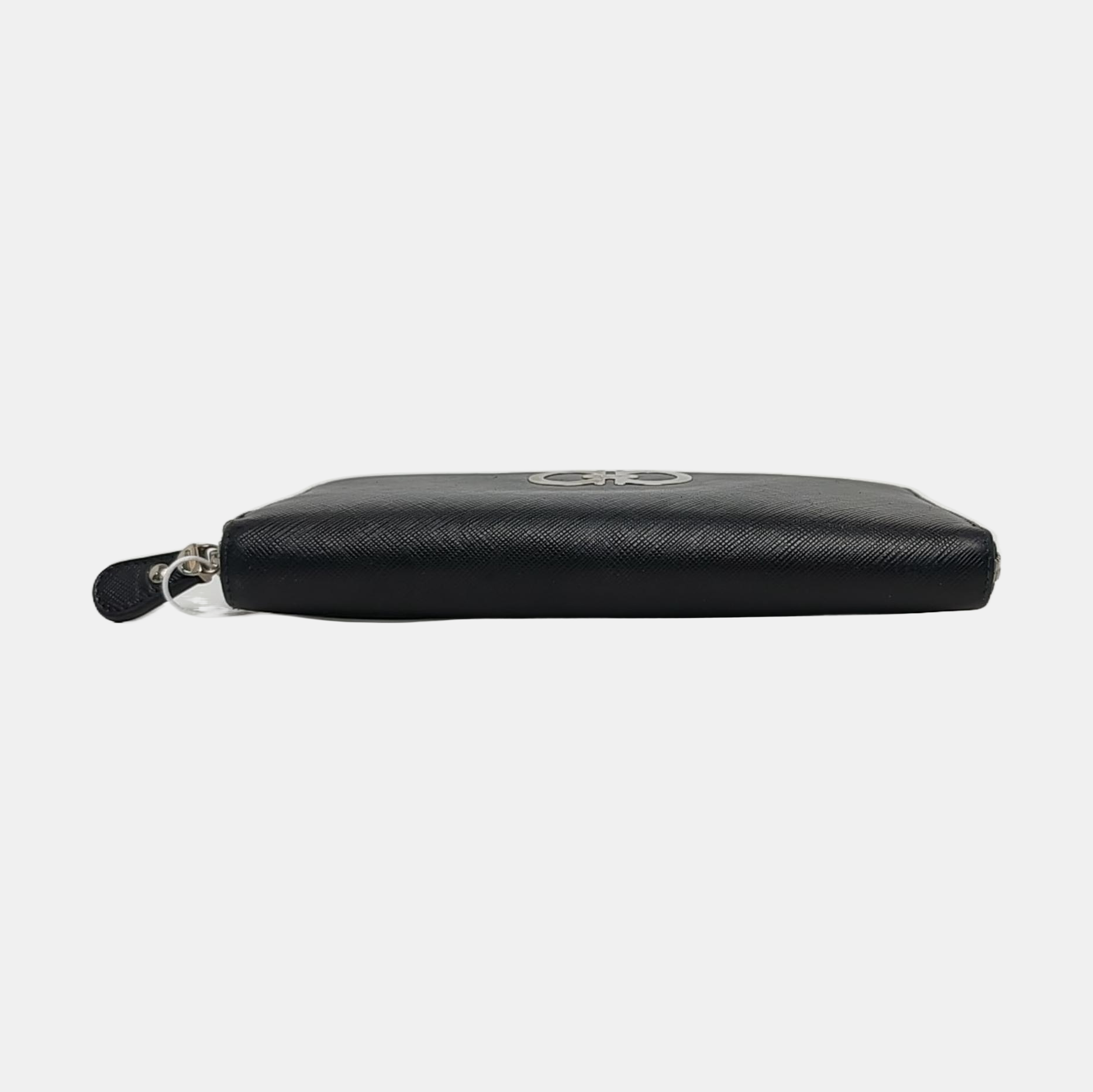 Authenticated pre-owned  Gancini Calfskin Black Wallet - Wallet at Looply