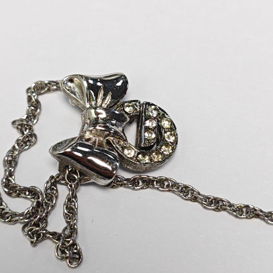 G Link Metal Silver Necklace