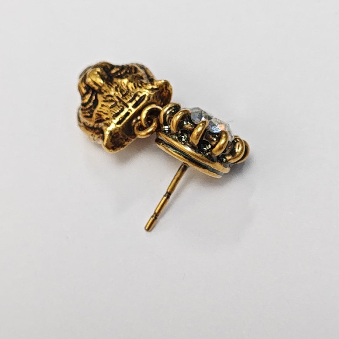 Metal Gold Stud Earrings