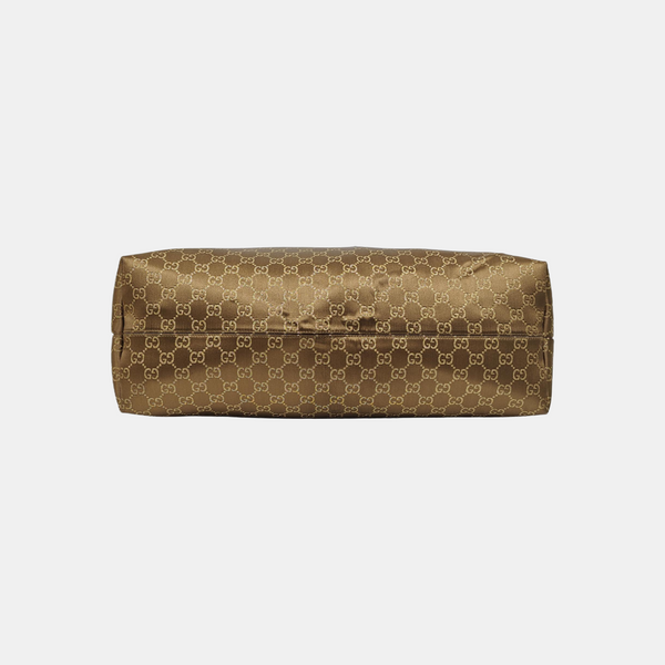 Monogram Coated Canvas Tote Bag Brown