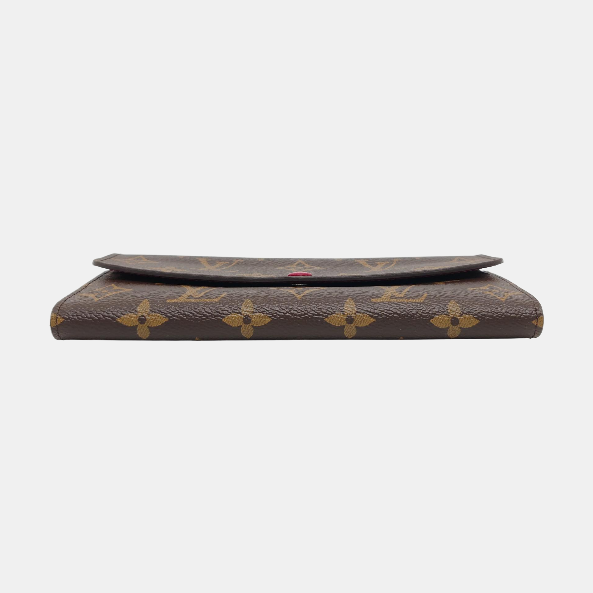 EMILIE Monogram Coated Canvas Brown Wallet