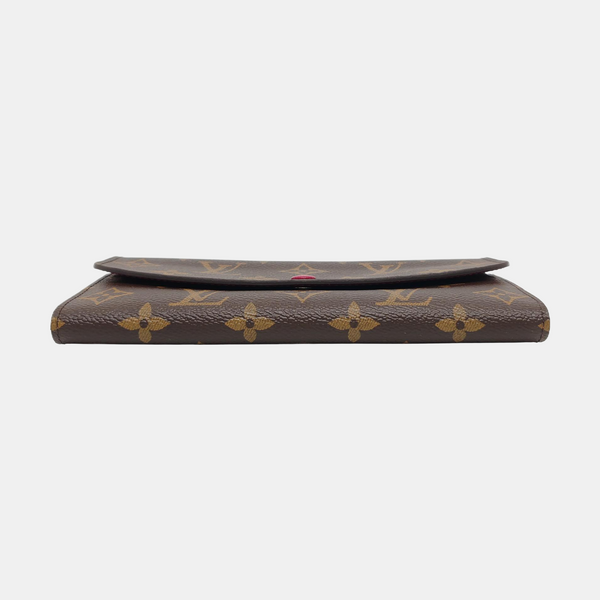 EMILIE Monogram Coated Canvas Brown Wallet