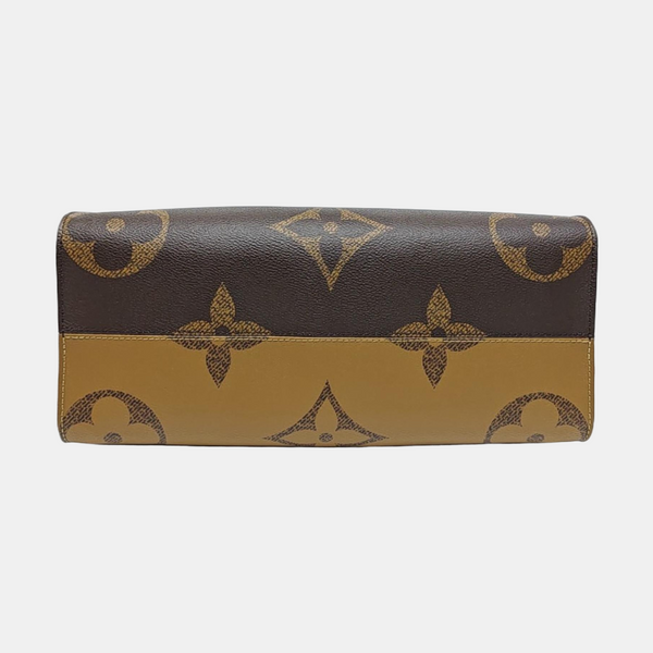 ONTHEGO MM Monogram Coated Canvas Brown