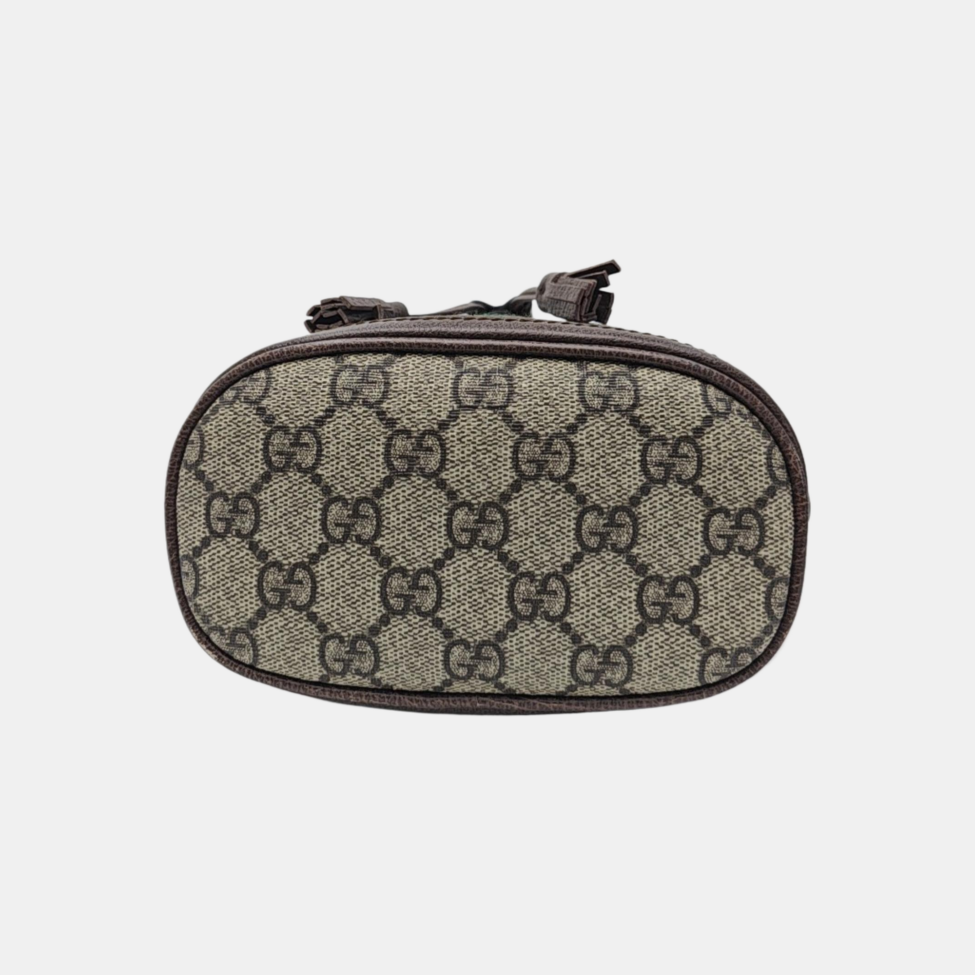 Ophidia Mini Monogram Coated Canvas Beige