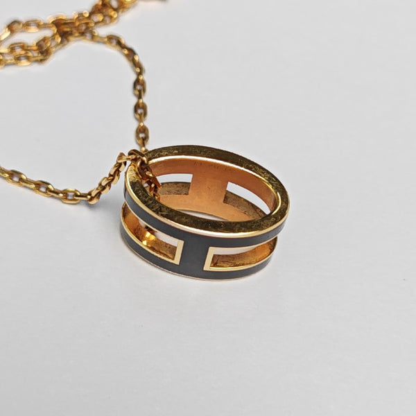 Pop H Metal Rose Gold Necklace