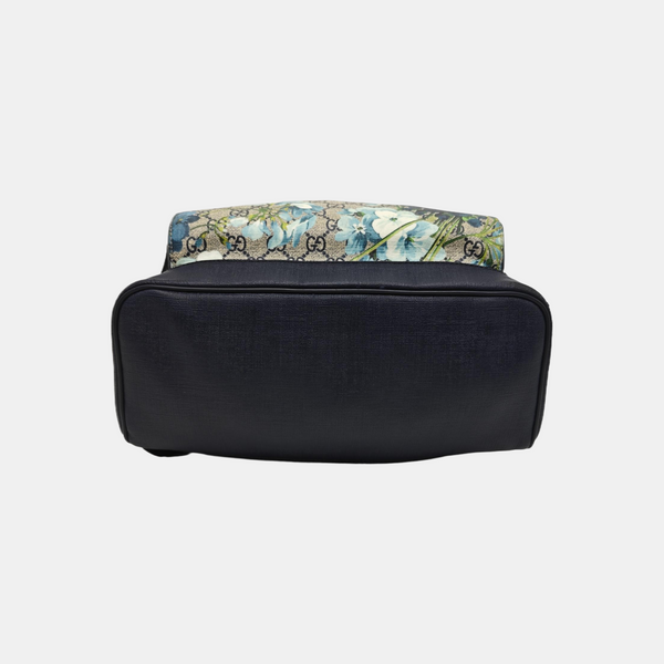 GG Blooms Monogram Coated Canvas Gray