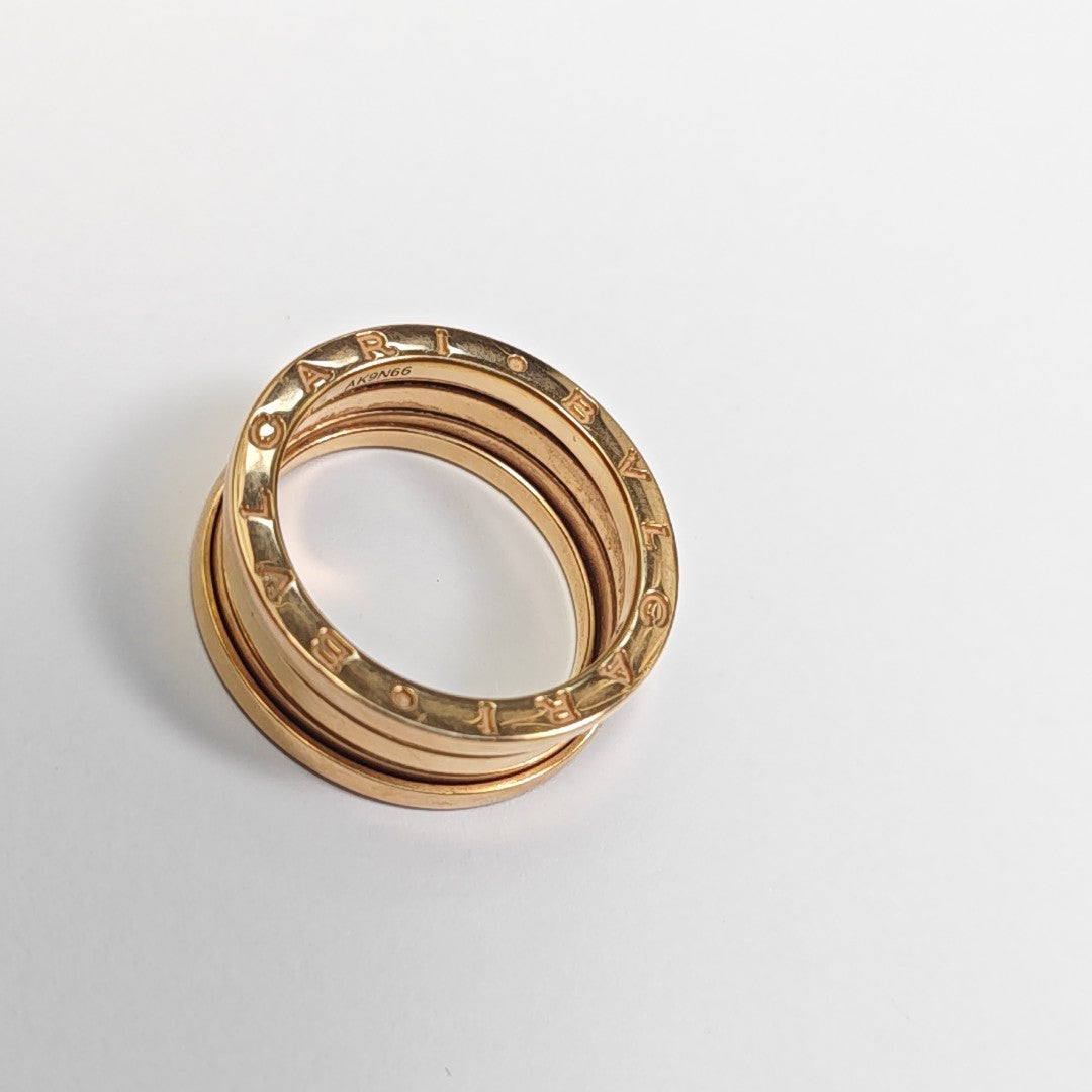 B.ZERO1 18k Rose Gold Ring EU 60