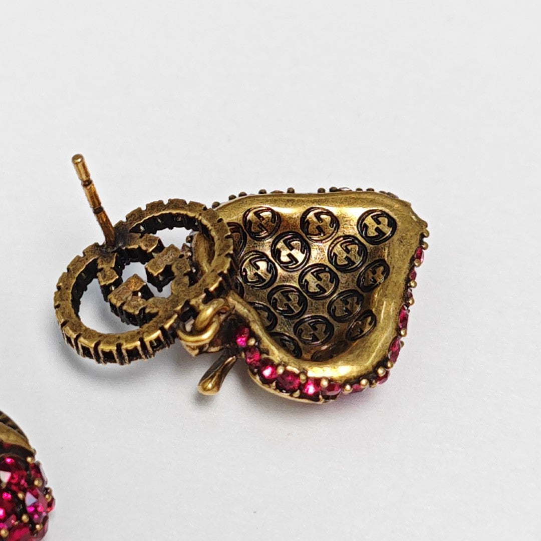 Interlocking G Metal Gold Earrings