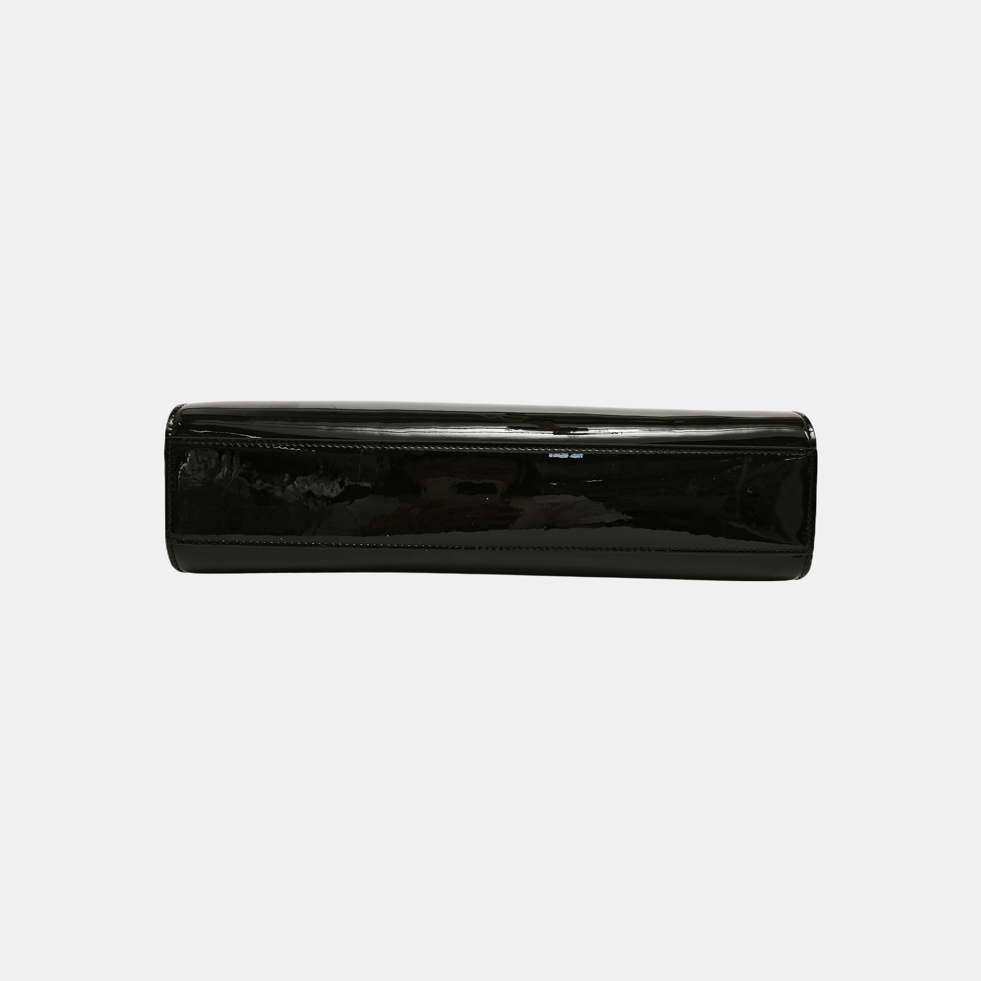 MANHATTAN Medium Patent Leather Black