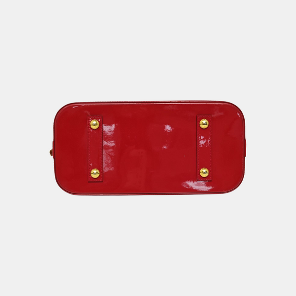 ALMA PM Monogram Patent Leather Red