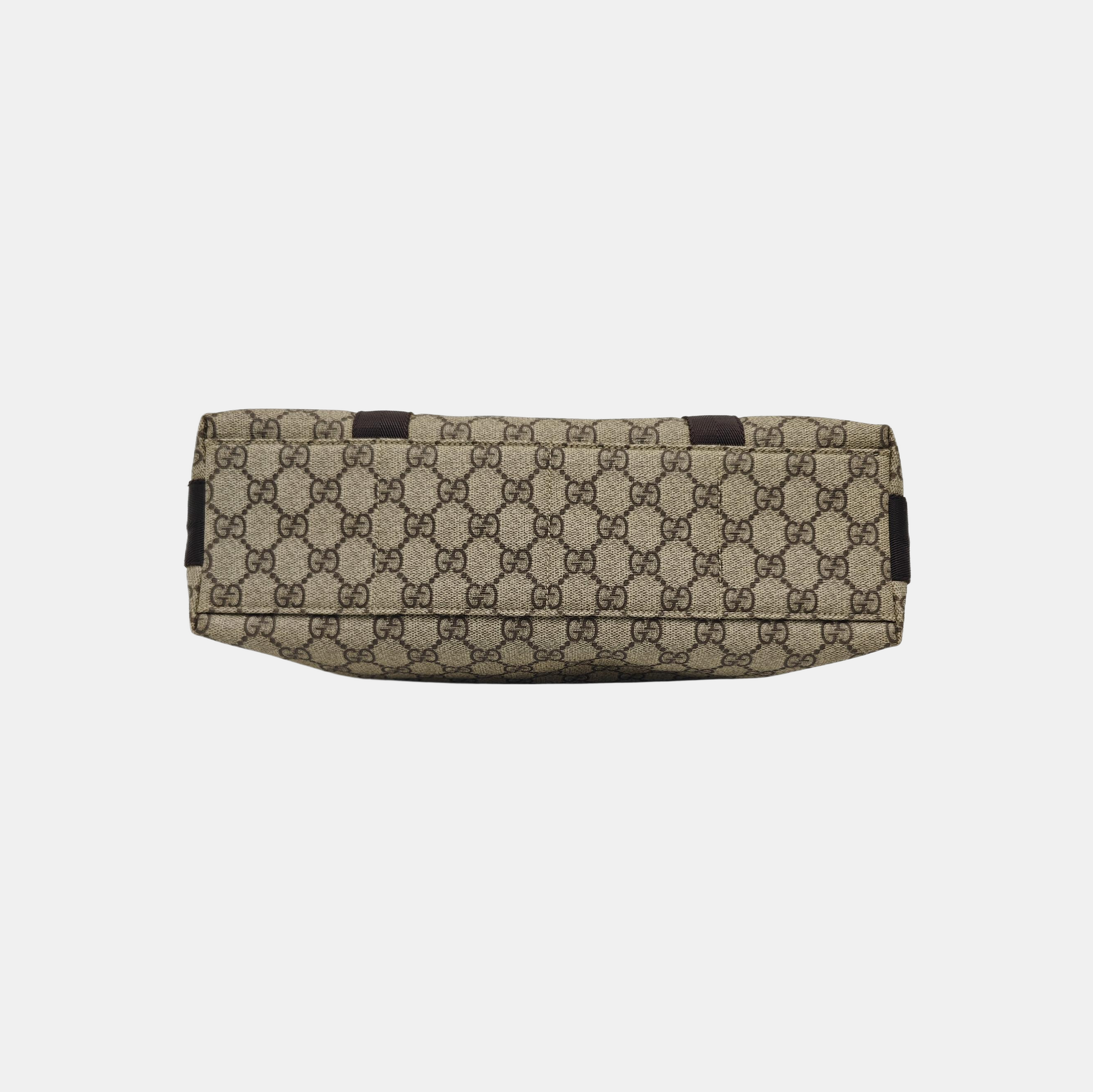 Monogram Coated Canvas Shoulder Bag Black