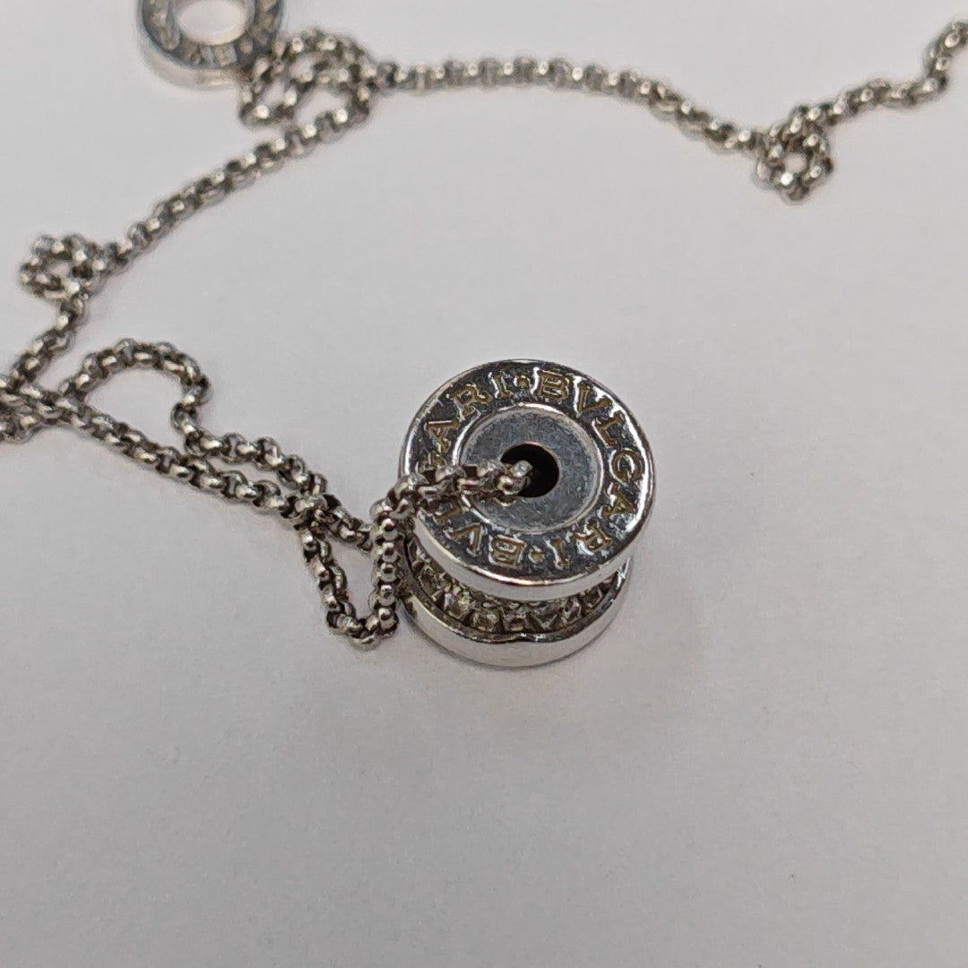 B.ZERO1 18k White Gold Silver Necklace