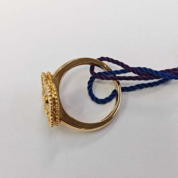 Vintage Alhambra 18k Gold Ring EU 51