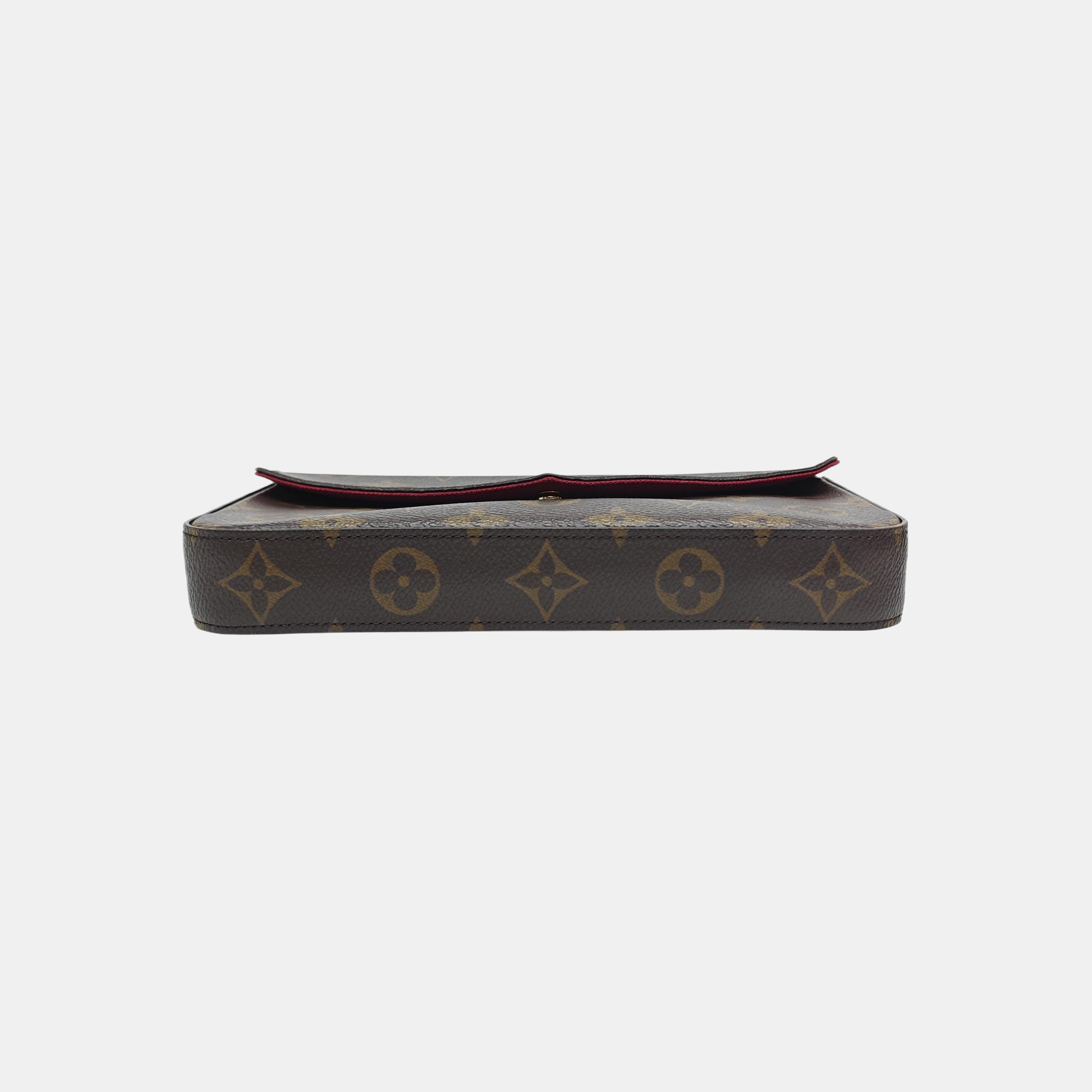 FÉLICIE Monogram Coated Canvas Brown