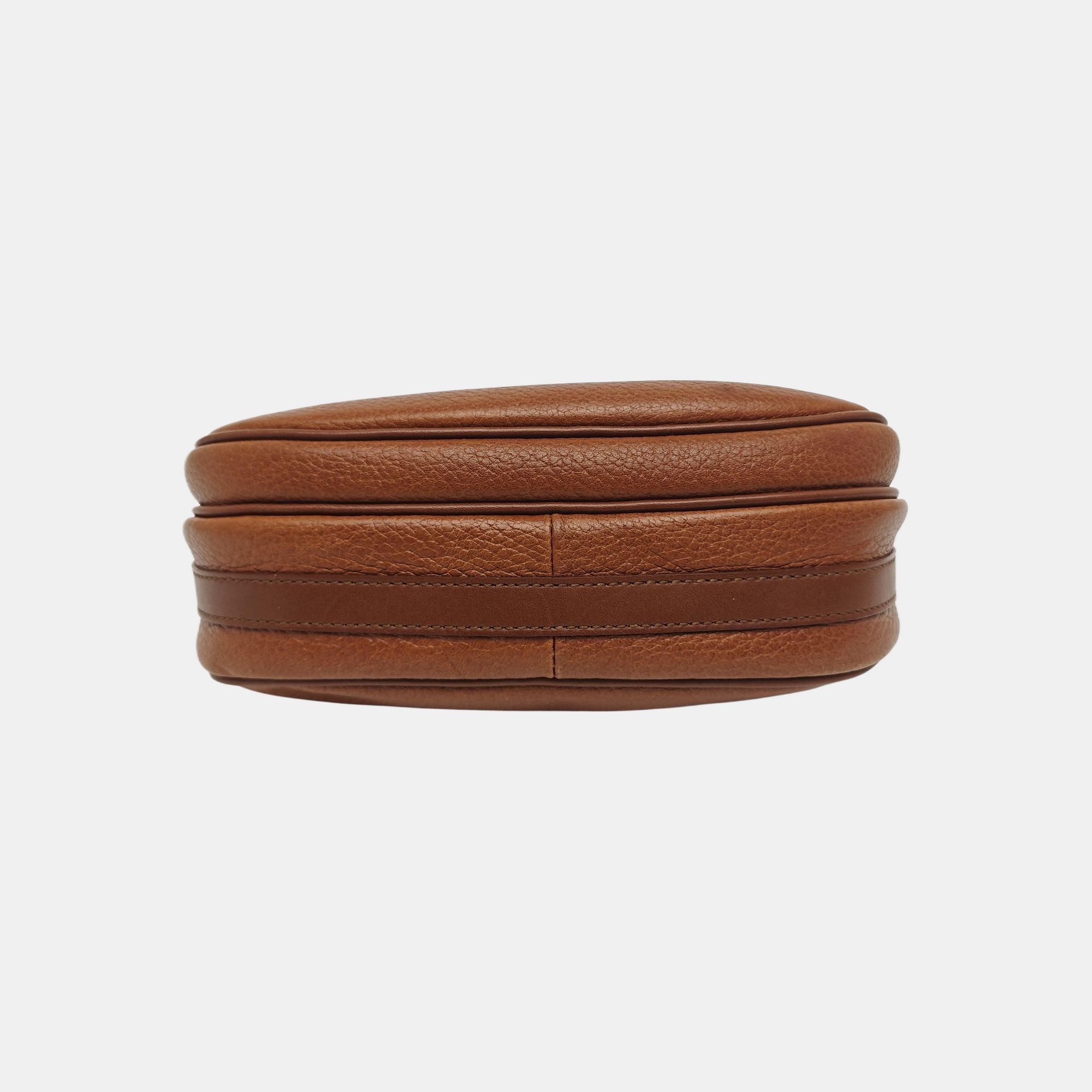Calfskin Shoulder Bag Brown